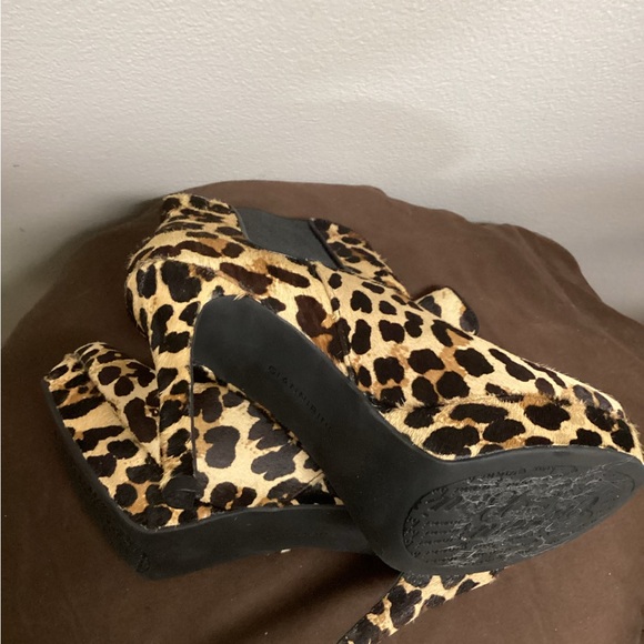 Gianni Bini Leopar Tall Ankle Boots - Picture 6 of 9